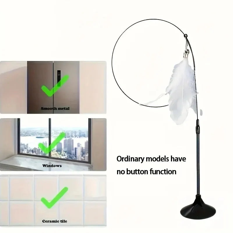Interactive Cat Feather Toy