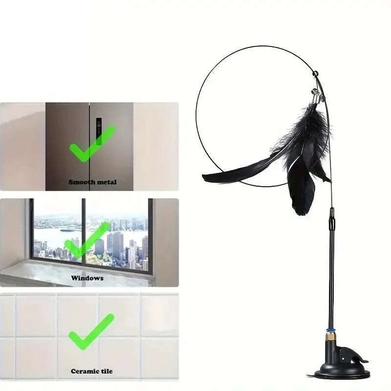 Interactive Cat Feather Toy