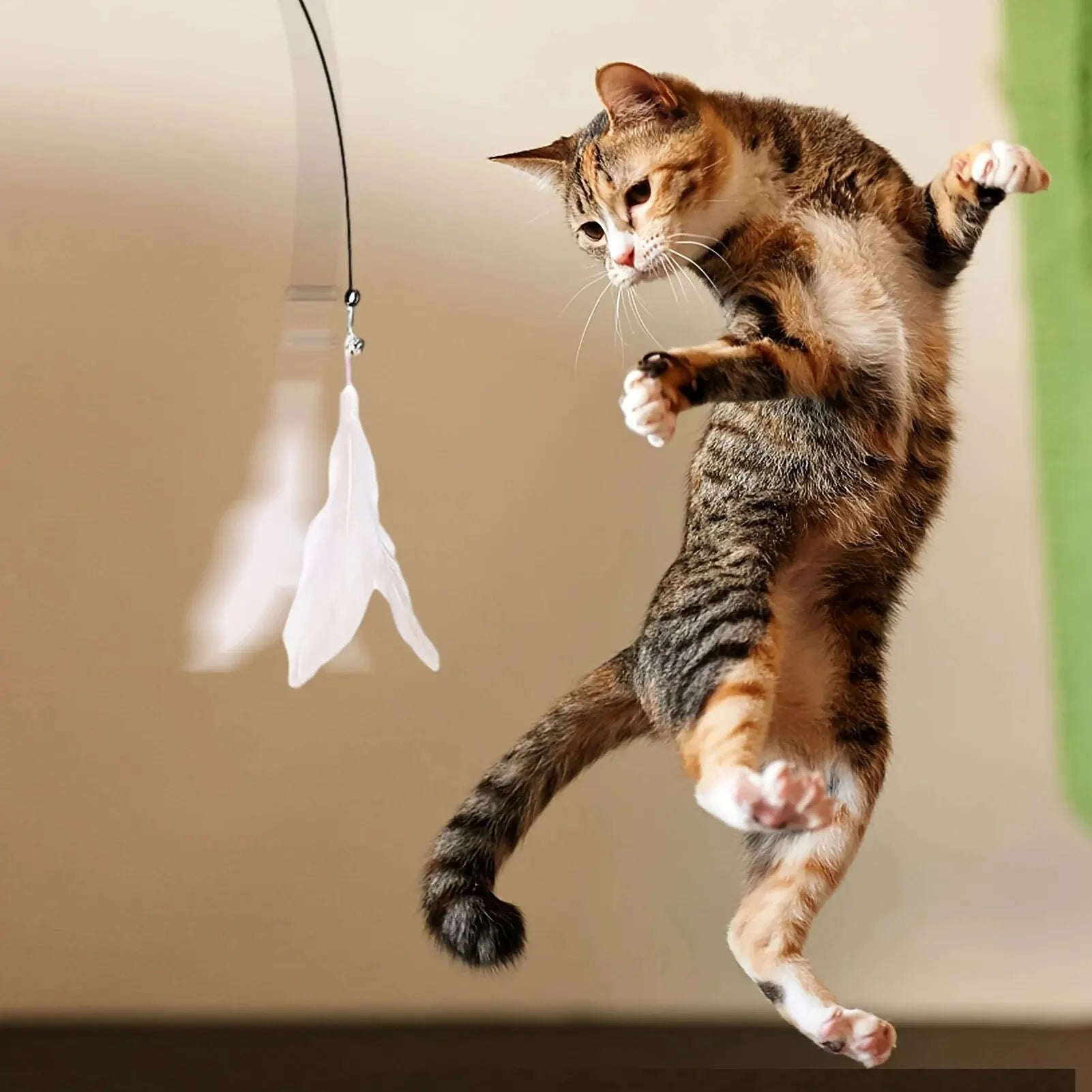 Interactive Cat Feather Toy