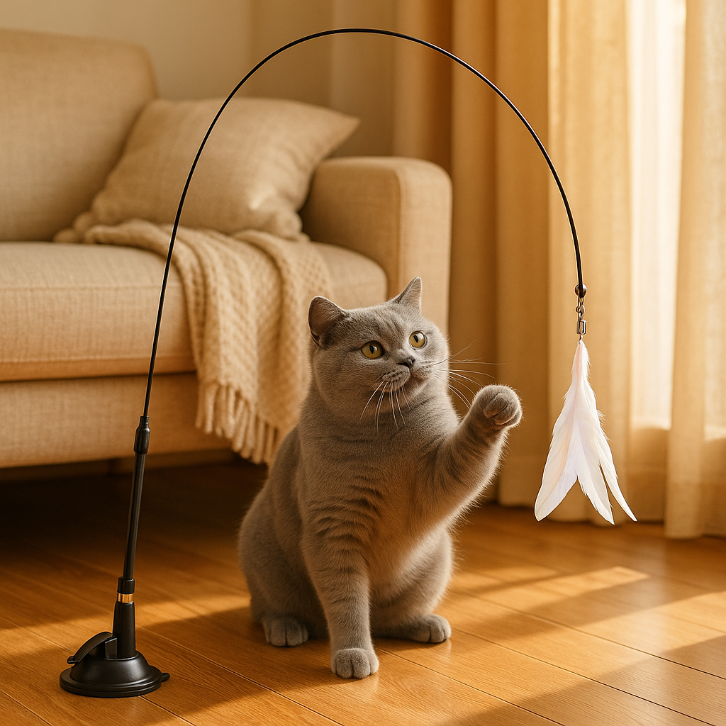 Interactive Cat Feather Toy